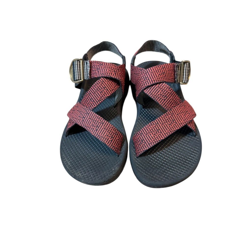 Chaco Womens‎ Mega Z Cloud Wide Strap Sandal Size 7 Red Black J106548 EUC